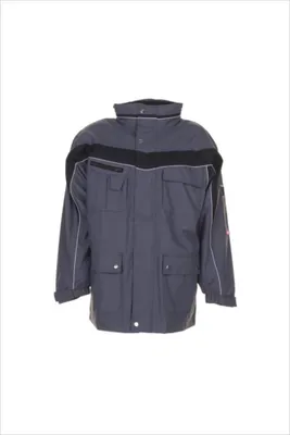Produktbild von Planam Allwetterjacke Plaline Gr. 4XL schiefer/schwarz