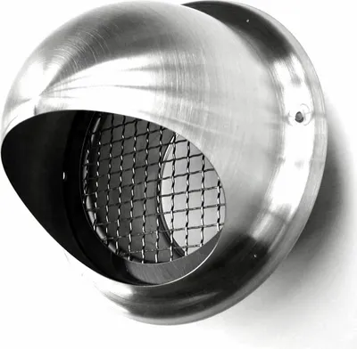Produktbild von Ablufthaube Wetterschutzgitter Lüftungsgitter Abluftgitter mit Gitter kugelform, Größe / Durchmesser:150mm