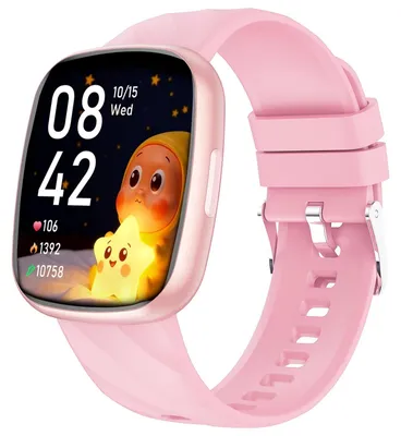 Obrázek produktu pro Chytré hodinky pro děti, dívky i chlapce, vodotěsné (IP68), sportovní hodinky, multifunkční, růžové