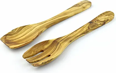 Produktbild von KeboLiv Salatbesteck Griechenland 25 cm aus Olivenholz