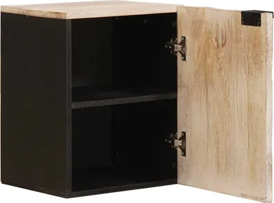 Immagine prodotto di vidaXL Pensile da bagno bianco 38 x 33 x 48 cm in legno massiccio di mango