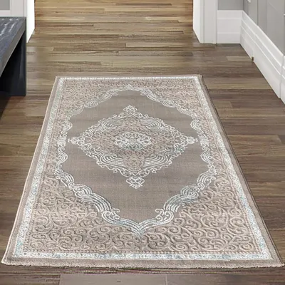Image de Tapis orientalReproductioné - couleurs agréables turquoise Taille - 80 x 150 cm