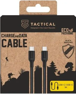 Image de Câble USB-C/USB-C Tactical Stitch, noir