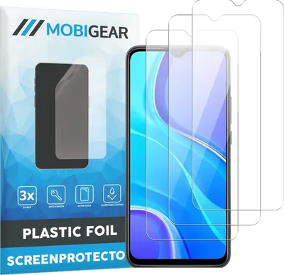 Produktbild von Mobigear  Xiaomi Redmi 9 Displayschutz Schutzfolie - Hüllenfreundlich (3er Pack)
