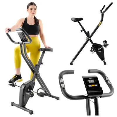 Produktbild von TREX SPORT Heimtrainer Fahrrad klappbar TX-320XB FLIX | Fitnessbike Pulssensoren, 5 Sitzhöhen, 100 kg belastbar, kompakt