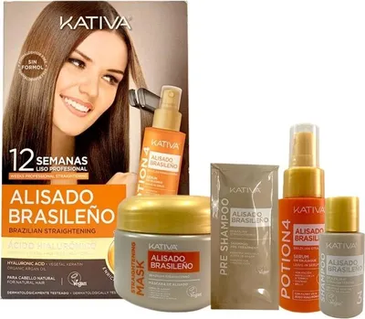 Obrázek produktu pro Regenerační vlasová kúra KATIVA Alisado Brasileño, 275 ml
