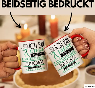 Produktbild von Judoka Tasse Geschenk Ich Bin Diese Eine Legendäre Judoka Von Der Alle Reden Geschenkidee Geburtstag Weihnachten (Rot)