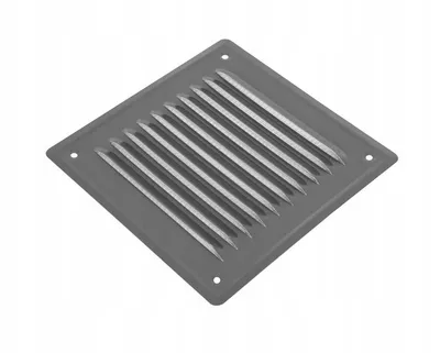 Immagine prodotto di Adgo, Griglia di ventilazione 20x20cm con zanzariera piatta, Acciaio inox, grigio