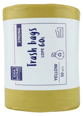 Zdjęcie produktu dla Worki Ih Ldpe Mocny 60L Żółty 50Szt