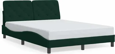 Immagine prodotto di vidaXL Struttura letto senza materasso verde scuro 140x190 cm in velluto