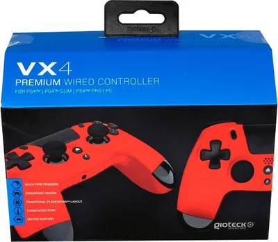 Produktbild von Gioteck Vx4 Ps4-controller Orange  Orange One Size