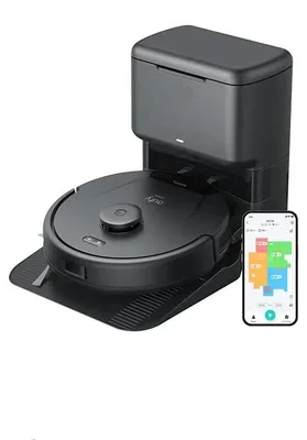 Zdjęcie produktu dla Odkurzacz robot – z funkcją mopowania – moc ssania 5000 Pa – automatyczny system opróżniania pojemnika – inteligentna nawigacja
