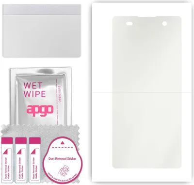 Produktbild von apgo Hydrogel Schutzfolie, Matt, kompatibel mit Sony Xperia XA, flexibele Displayschutzfolie, Folie mit Positionierhilfe, Anti-Fingerprint, kratzfest, einfache Montage