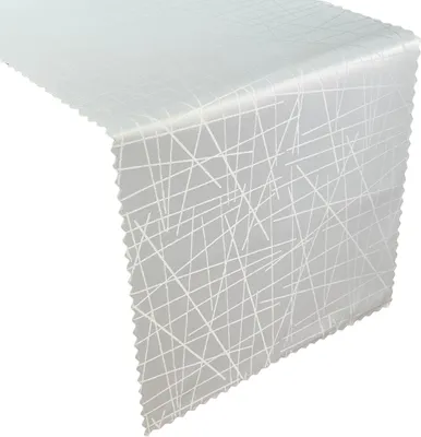 Produktbild von Fleckenresistente Tischtuchläufer Weiß 40x160 cm