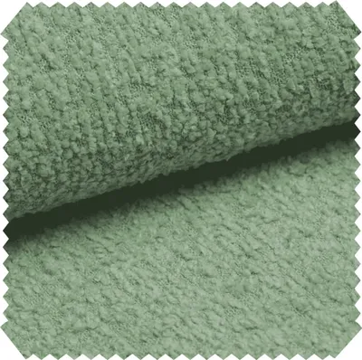Produktbild von novely® ABEL - Flauschiger Bouclé-Polsterstoff - Recycelter Stoff - Schwer Entzündbarer Möbelstoff - UV-Beständige Meterware 1lfm - Farbe: 10 Mintgrün