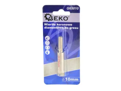 Obrázek produktu pro GEKO Korunkový vrták diamantový na dlaždice 10mm G65010