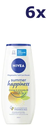 Produktbild von 6x NIVEA Douchegel - Summer Happiness 250ml
