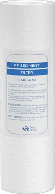Obrázok produktu pre Naturewater 5 µ PP sedimentačná filtračná vložka 254 mm (10 palcov), vodná filtračná vložka, filtračná vložka pre systém reverznej osmózy pitnej vody
