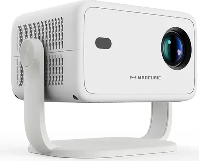 Produktbild von Projektor L018 - Full HD Beamer - 1080p/8K 650 ANSI Lumen - Android 14 WLAN 6 - Bluetooth 5.4 - Auto Keystone 102–305 cm Bild - Tragbar Outdoor Heimkino - Weiß