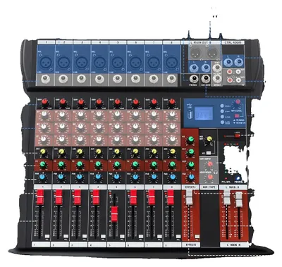 Produktbild von Audio-Mischer, Bluetooth-Konnektivität, professionelle Leistung, 8-Kanal