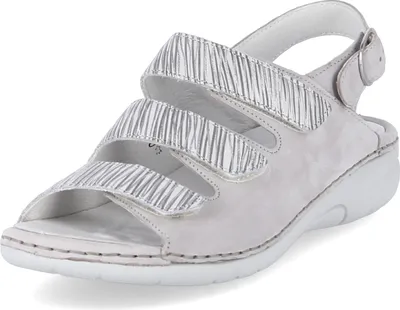 Produktbild von Waldläufer Gunna Damenschuhe Sandalen Bequem Sandale Weiß Freizeit, Schuhgröße:EUR 41 | UK 7