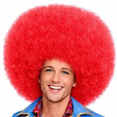 Produktbild von XL Afro-Perücke für Karneval (Rot)