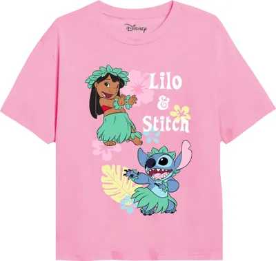 Produktbild von Lilo & Stitch - "Hula" T-Shirt für Mädchen TV2389 (152-158) (Hellrosa)