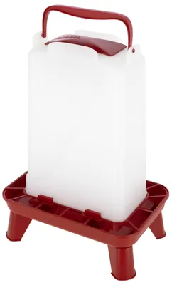 Produktbild von Kerbl Futterautomat mit Standfüßen (rot/weiß, Fassungsvermögen 3,5 l)