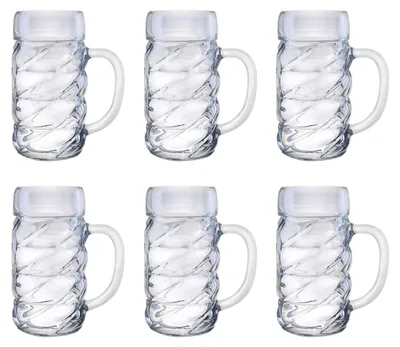 Obrázok produktu pre Pohare na pivo, krigel na pivo, pivny krigel - sada 6, Diamond, 1 L