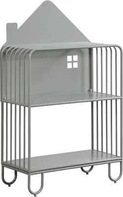 Produktbild von HOME DELUXE - Kinderregal TODO - Farbe: Salbei-Grün, Maße: 102x61x28 cm, inkl. 2 Aufbewahrungsboxen, Bodenschondend, stabile Konstruktion I Kinderregal Bücherregal Magnetregal