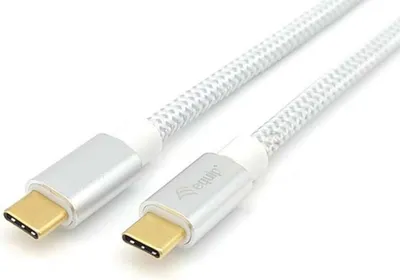 Produktbild von Equip USB 3.2 Gen 2 C-auf-C-Kabel, Stecker/Stecker, 2,0 m, 5 A, PD 100 W, 4K/60 Hz, 10 Gbit/s, 2 m, USB C, USB C, USB 3.2 Gen 2 (3.1 Gen 2), 10 Gbit/s, Weiß