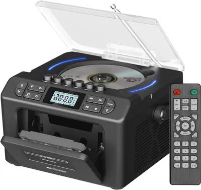 Produktbild von Retekess TR642 CD Player mit Kassette,3W Lautsprecher,Stereo, Bluetooth,AM/FM-Radio,AUX,5000mAh Akku,Boombox Kassettenspieler für Kinder Erwachsene