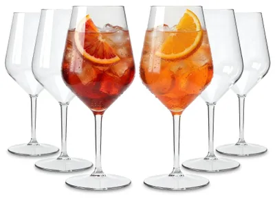 Obrázok produktu pre Sada 6 plastových pohárov Aperol, objem 47 cl