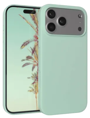 Produktbild von EAZY CASE Silikonhülle für Apple iPhone 17 Pro Max, Silikon Backcover Schutz in Grün