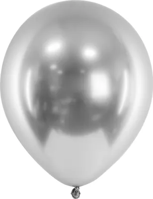 Immagine prodotto di Palloncini argento lucido 30cm 10 pezzi (Party - Palloncini)