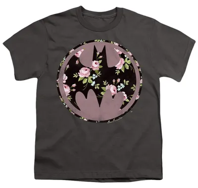 Image de T-shirt Batman pour filles, en coton ring-spun, modèle TV35816 (tailles 152-158), couleur charbon
