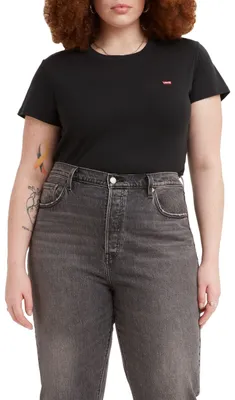 Produktbild von Levi's Damen Plus Size SS Baby Tee T-Shirt, Caviar, 4XL