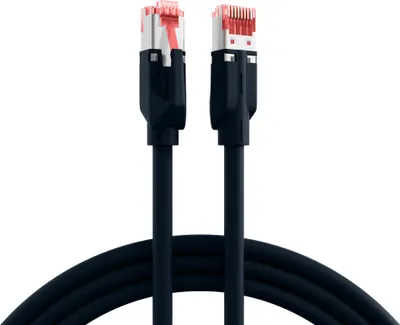 Image de EFB RJ45 Patchkabel S/FTP,Cat.6A,TM21,UC900,2m,schwarz