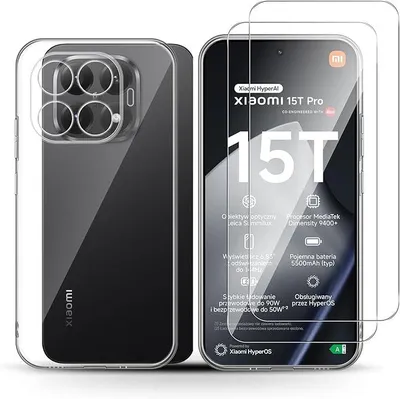 Produktbild von Hülle + 2X Schutzglas für Xiaomi 15T Pro 5G Panzerfolie Display Case Screen Full