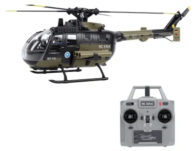 Zdjęcie produktu dla Helikopter zdalnie sterowany 2.4G, skala 1:25, 6-kanałowy, bez stabilizatora żyroskopowego, z funkcją utrzymywania wysokości i optycznym systemem pozycjonowania, z możliwością startu i lądowania jednym przyciskiem