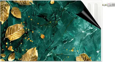 Produktbild von Magnetische Abdeckung Dekorative Heizkörperabdeckung Goldene Blätter Magnet