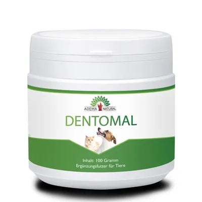 Produktbild von Adema Natural® Dentomal Pulver – Dental - für Hunde – Zahnsteinspray für Hunde – Zahnstein selbst entfernen – Zahnspray für Hunde gegen Mundgeruch
