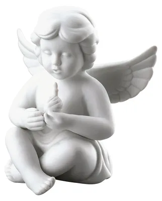 Image de Rosenthal Engel m.GebTagskuch. Engel mittel Weiss matt Porzellan Weiß  69055-000102-90537
