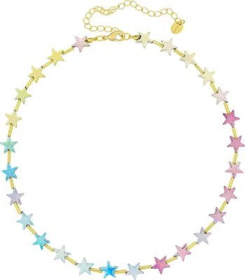 Produktbild von Fashionbox Kette mit Sternen mehrfarbig