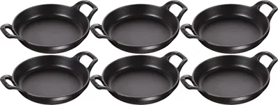 Produktbild von Staub Gastro Set 6-er Sur la Table Minis Kochgeschirr 38,6 x 16,7 x 25,6cmrund 16 cm Schwarz