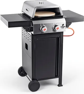 Immagine prodotto di Barbecue a gas LANDMANN Triton PTS 2.0 Barbecue a gas Premium Coperchio a doppia parete Coperchio termometro Griglia per barbecue Ghisa smaltata Griglie per barbecue perfette PTS