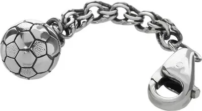 Produktbild von Schlüsselanhänger 925 Sterlingsilber auf Königskette 4cm Fußball 7,5gramm 6157