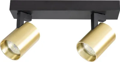 Image de Spot de plafond Milagro VOLF 2xGU10 or noir IP20