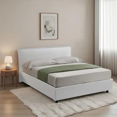 Produktbild von Broni - Französisches Bett, Weiß, Matratze inklusive  Italy