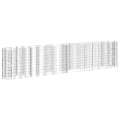 Zdjęcie produktu dla Podwyższona Donica Gabionowa Galwanizowane Żelazo 470X50X100 Cm Lumarko!